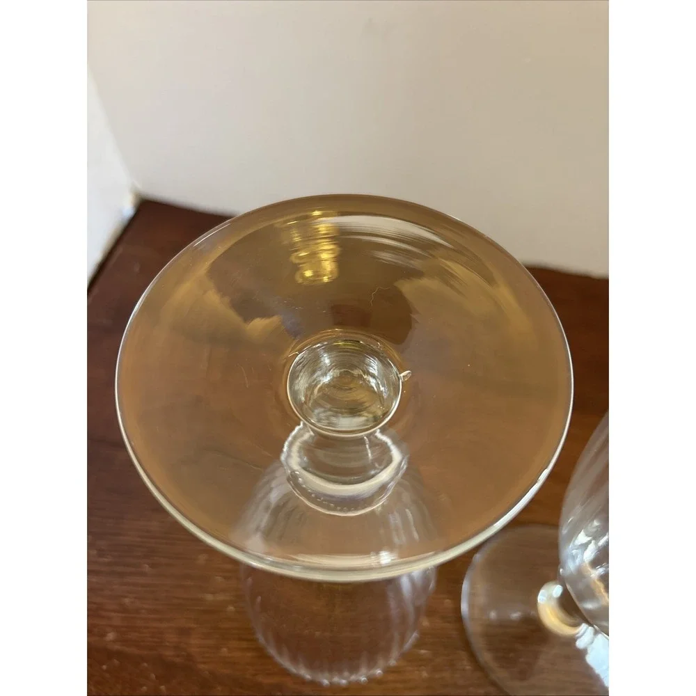 Set Of 2 Lenox Butlers Pantry Optic Ice Tea Glasses Handcrafted Romania 18oz‎